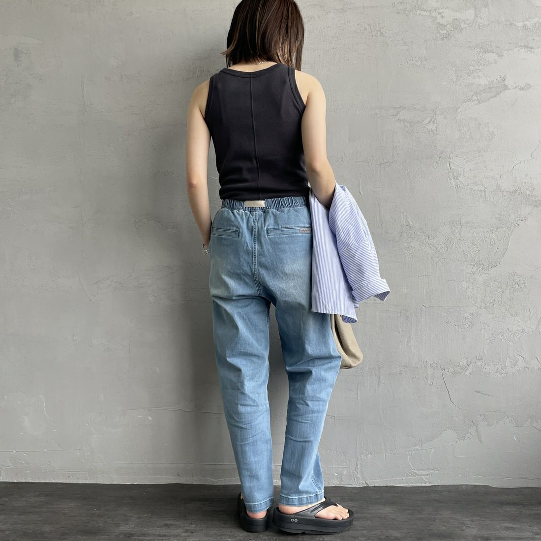 GRAMiCCi [グラミチ] 別注 エブリデイ ストレッチデニムパンツ [GUP5-S2051-JF] M.USED &&モデル身長：158cm 着用サイズ：S&&