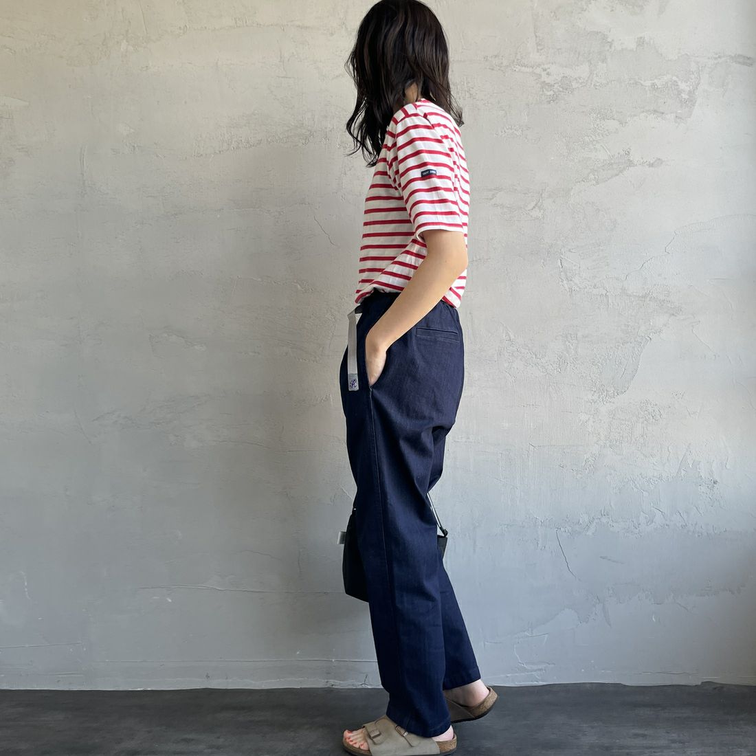 GRAMiCCi [グラミチ] 別注 エブリデイ ストレッチデニムパンツ [GUP5-S2051-JF] ONE WASH &&モデル身長：160cm 着用サイズ：S&&