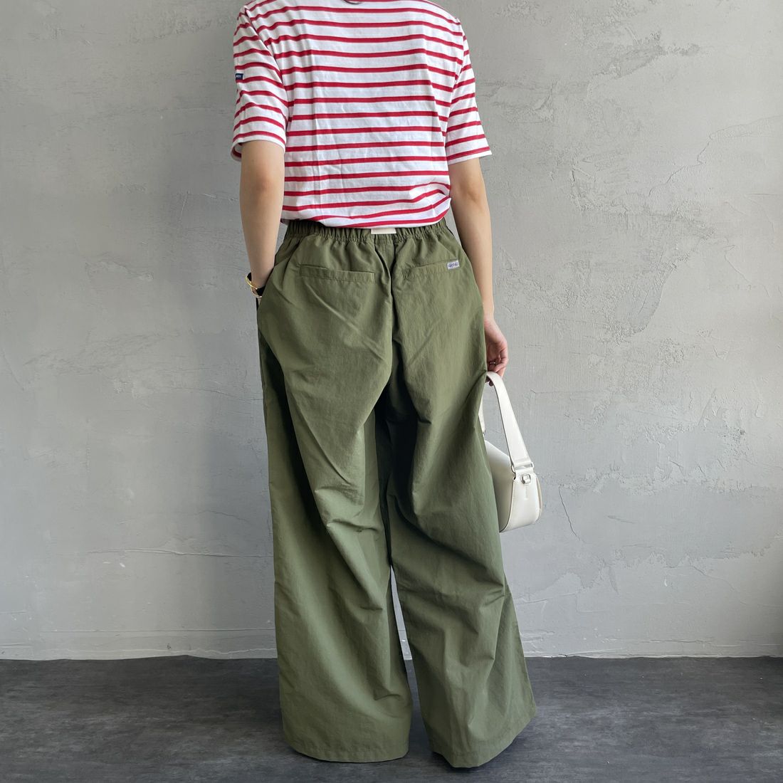 GRAMiCCi [グラミチ] 別注 2タックタッサーナイロンワイドパンツ [GUP5-S2050-JF] OLIVE
