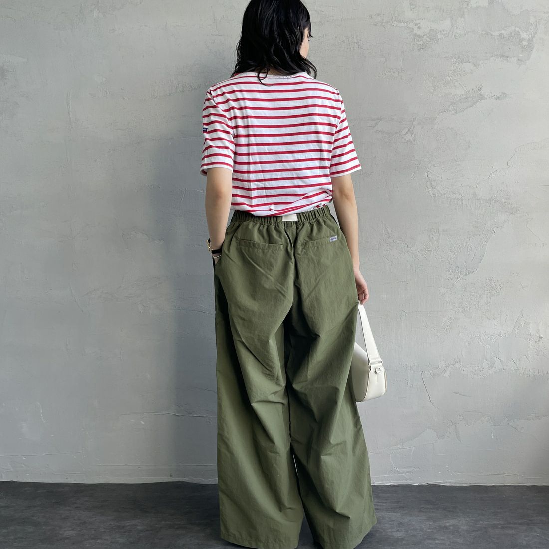 GRAMiCCi [グラミチ] 別注 2タックタッサーナイロンワイドパンツ [GUP5-S2050-JF] OLIVE