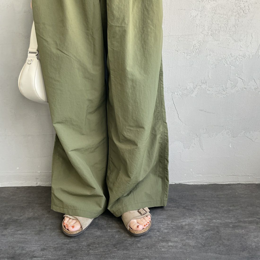 GRAMiCCi [グラミチ] 別注 2タックタッサーナイロンワイドパンツ [GUP5-S2050-JF] OLIVE
