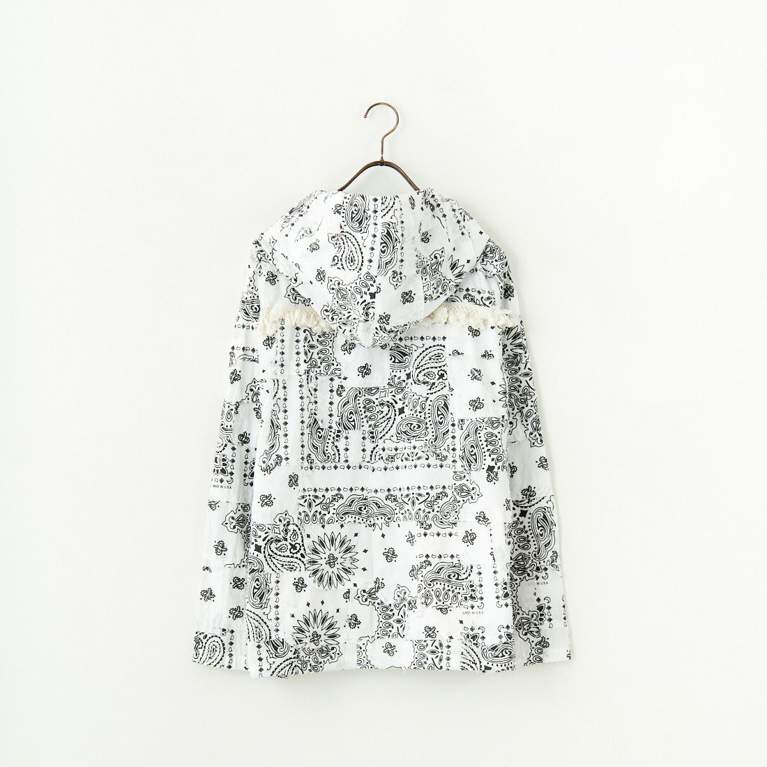 HELLO CALIF [ハローカリフ] HAV-A-HANK パッチワークフーディ [651007] WHITE