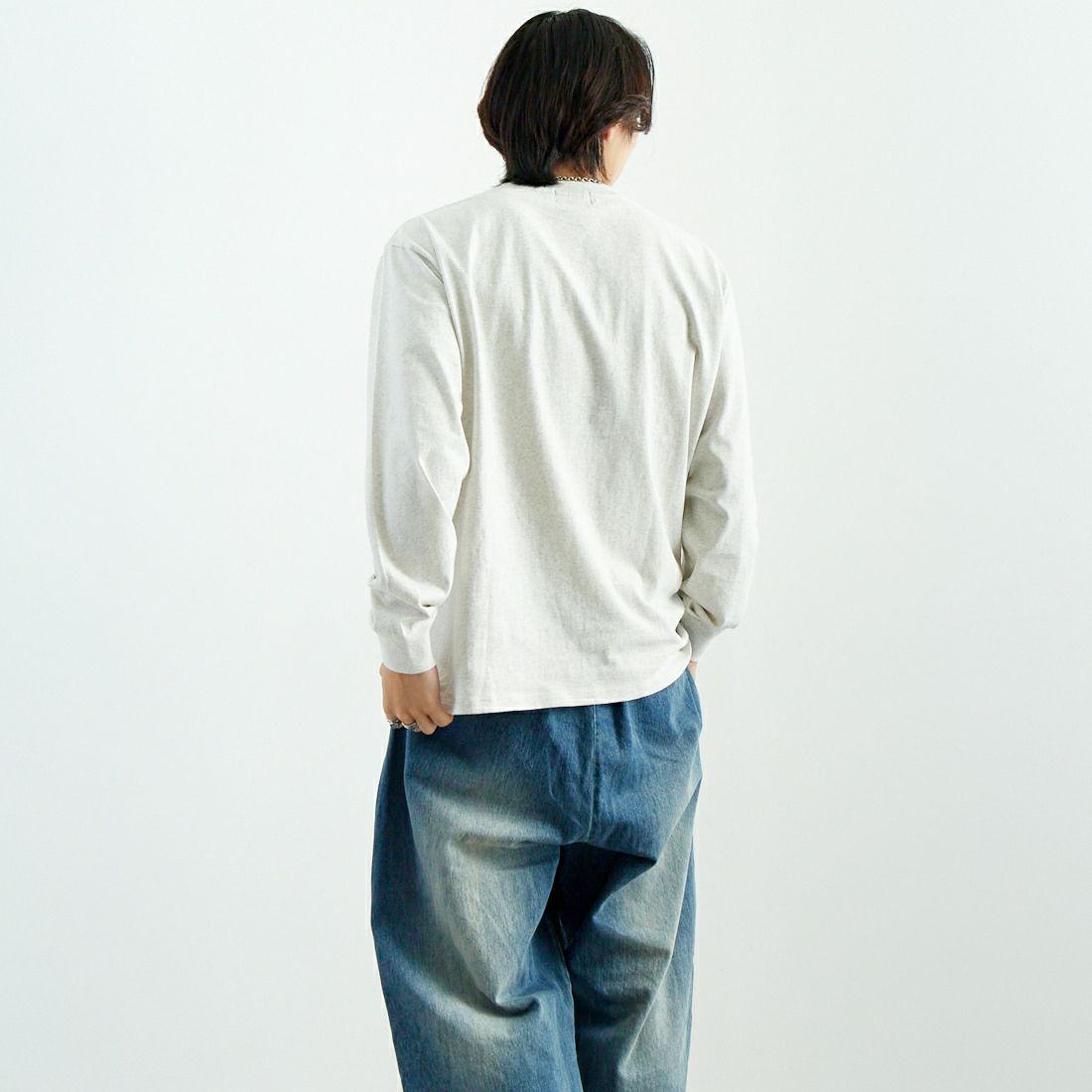 PENDLETON [ペンドルトン] ロングスリーブポケットTシャツ [5175-9008] 19 BIRCH &&モデル身長：179cm 着用サイズ：L&&