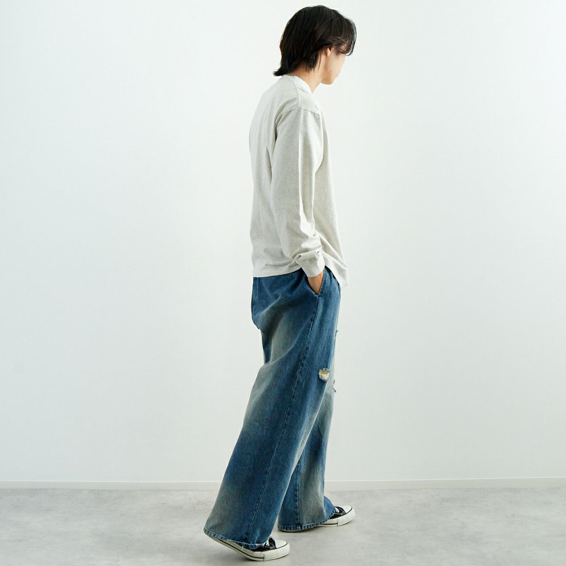 PENDLETON [ペンドルトン] ロングスリーブポケットTシャツ [5175-9008] 19 BIRCH &&モデル身長：179cm 着用サイズ：L&&