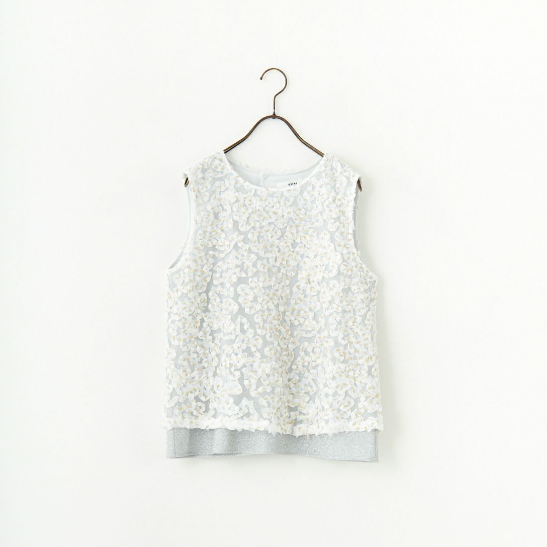 USINE [ユジーヌ] モチーフ柄バックリボントップス [2510601] OFF WHITE