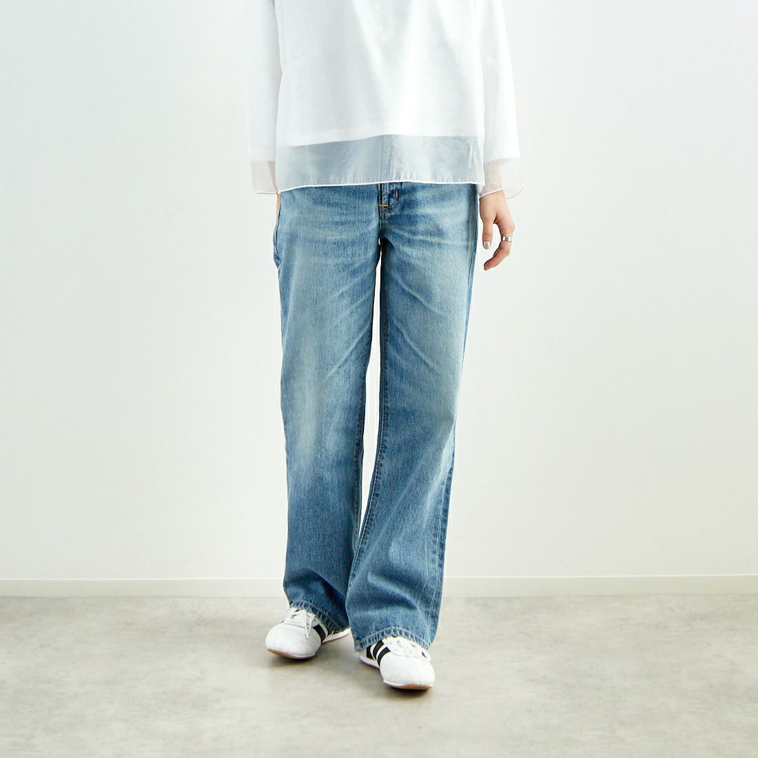 66 L.BLUE&&モデル身長：160cm 着用サイズ：S&&