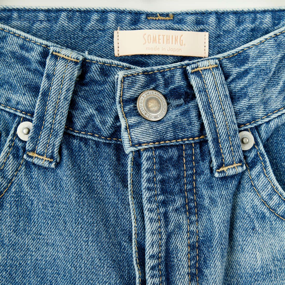 SOMETHING [サムシング] ドレスアップストレートデニムパンツ [SA1003] 66 L.BLUE