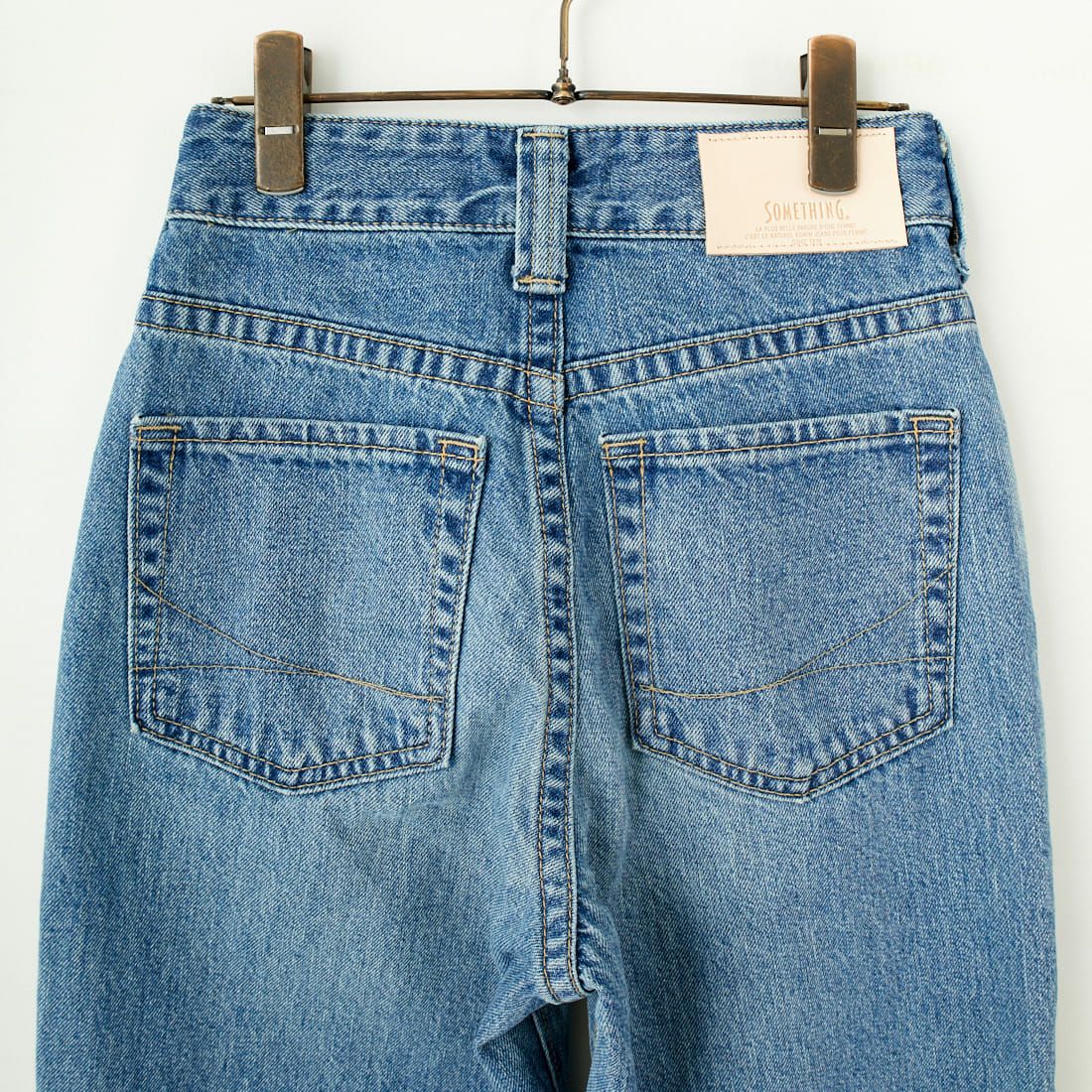 SOMETHING [サムシング] ドレスアップストレートデニムパンツ [SA1003] 66 L.BLUE