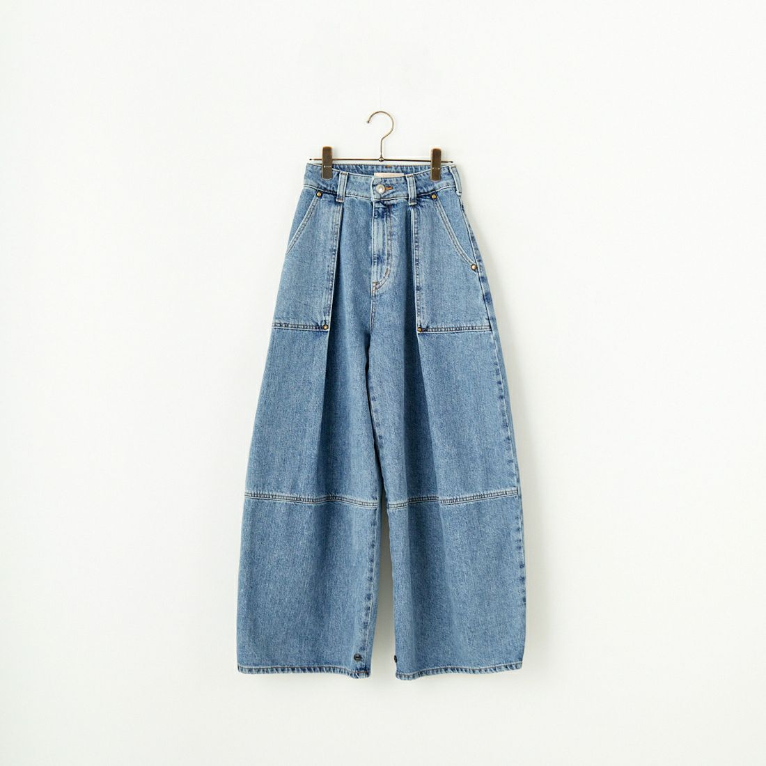 SOMETHING [サムシング] タックバルーンワイドデニムパンツ [SA1009] 94 L.BLUE
