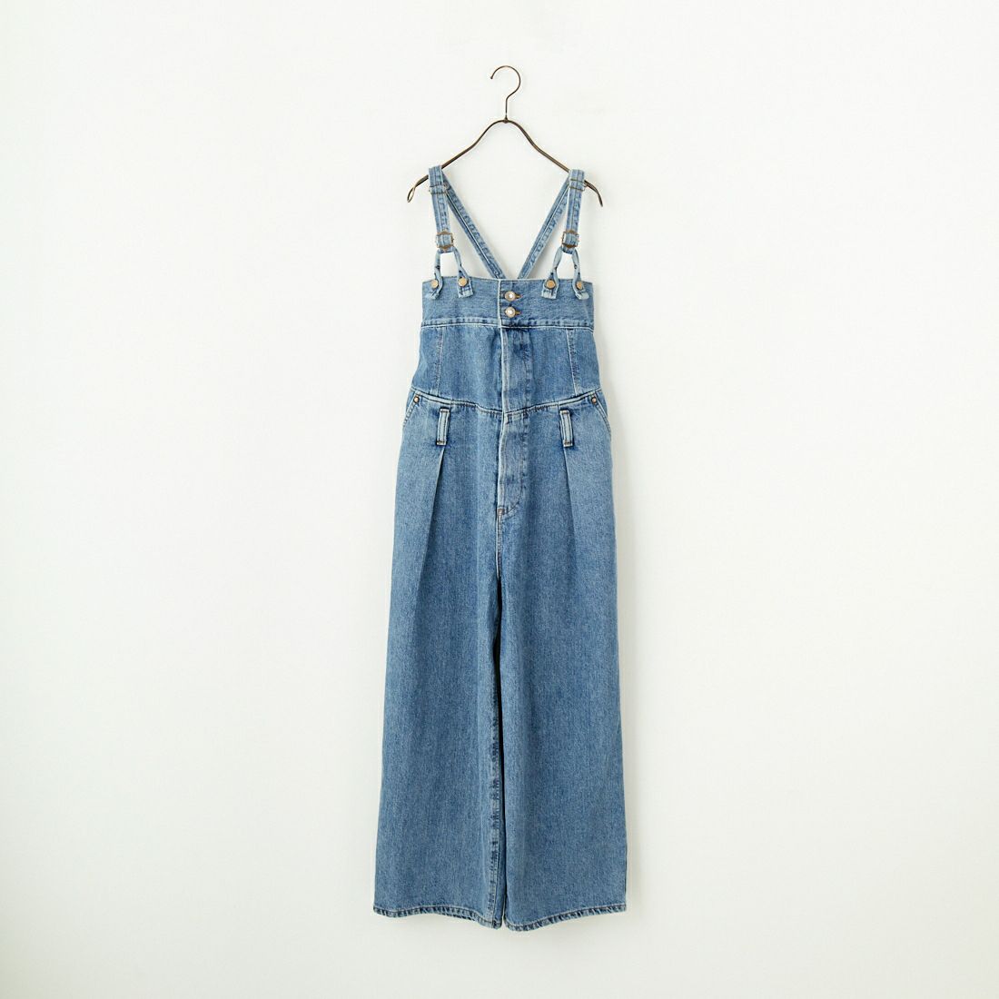 SOMETHING [サムシング] レースアップサロペット [SA1903] 94 L.BLUE