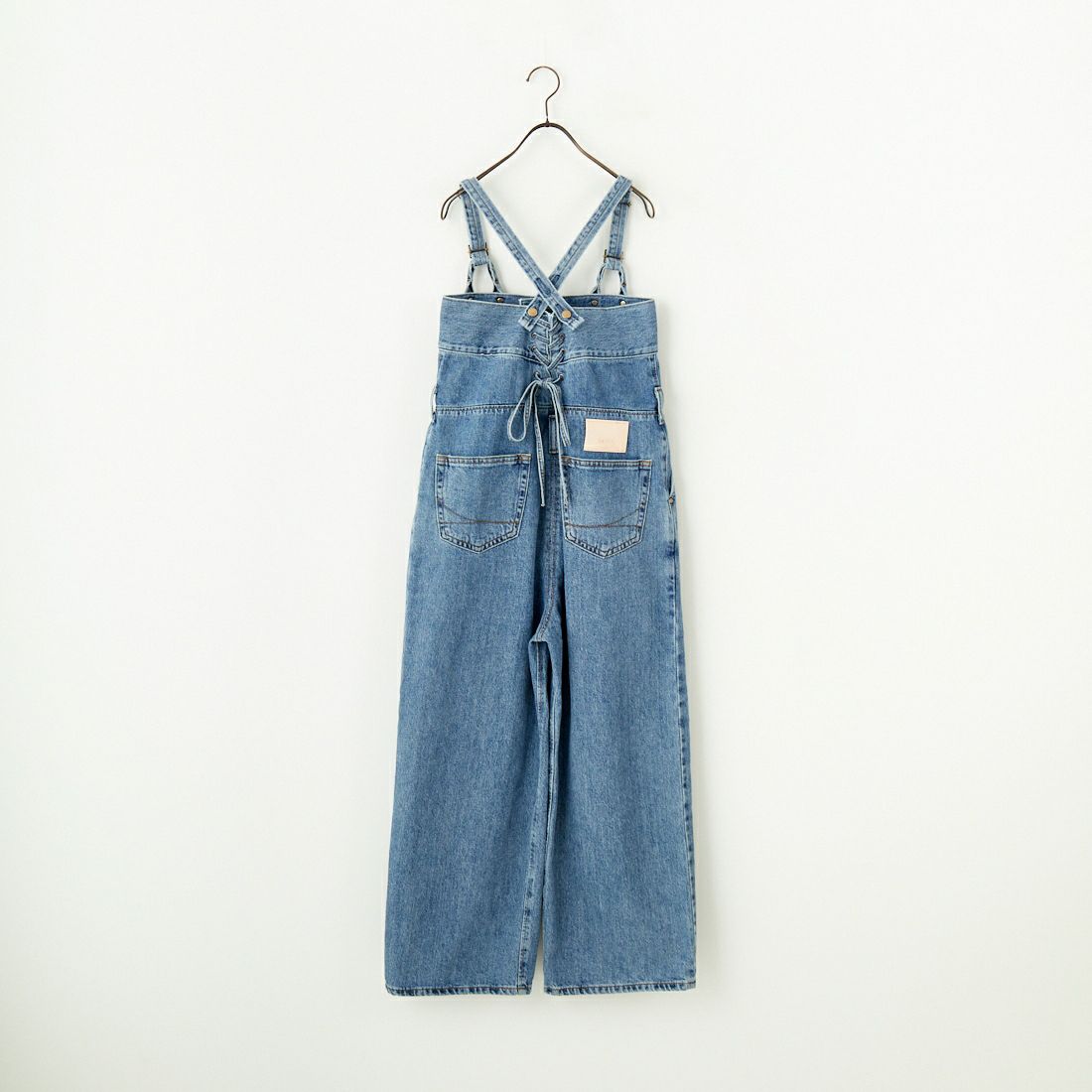SOMETHING [サムシング] レースアップサロペット [SA1903] 94 L.BLUE
