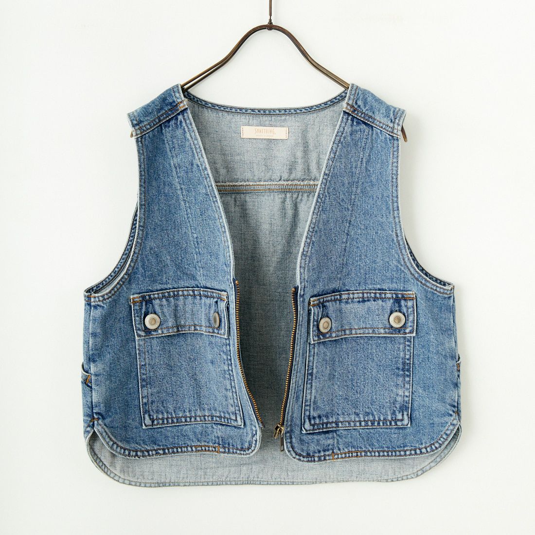 SOMETHING [サムシング] フィッシャーマンベスト [SAT004] 94 L.BLUE