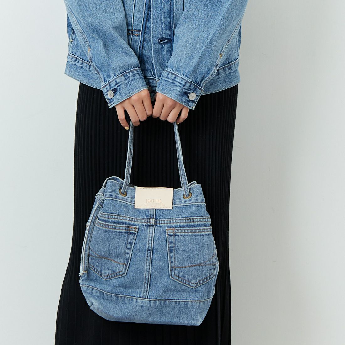 SOMETHING [サムシング] ドローストリングバッグ [SAK001] 94 L.BLUE