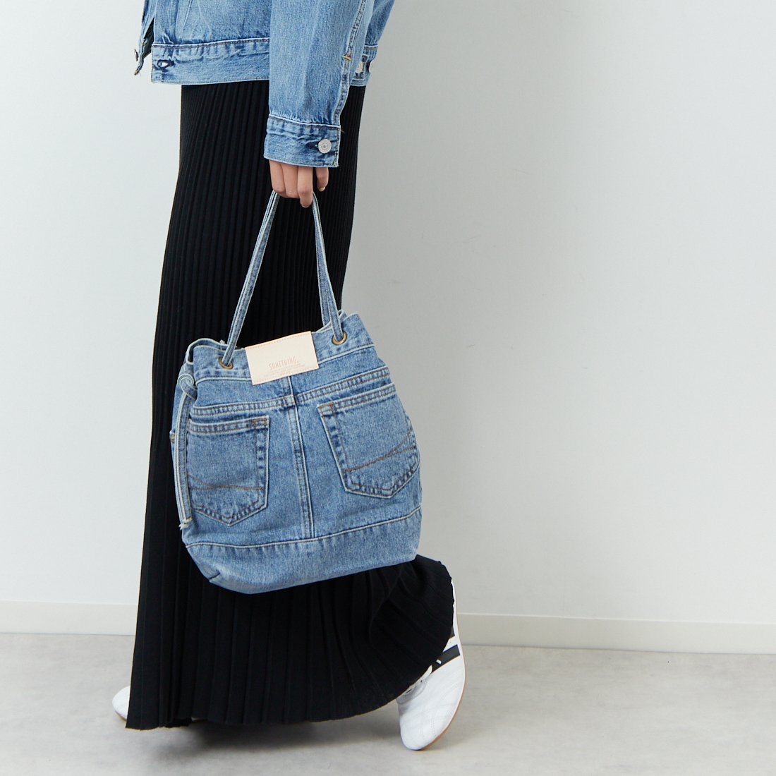 SOMETHING [サムシング] ドローストリングバッグ [SAK001] 94 L.BLUE