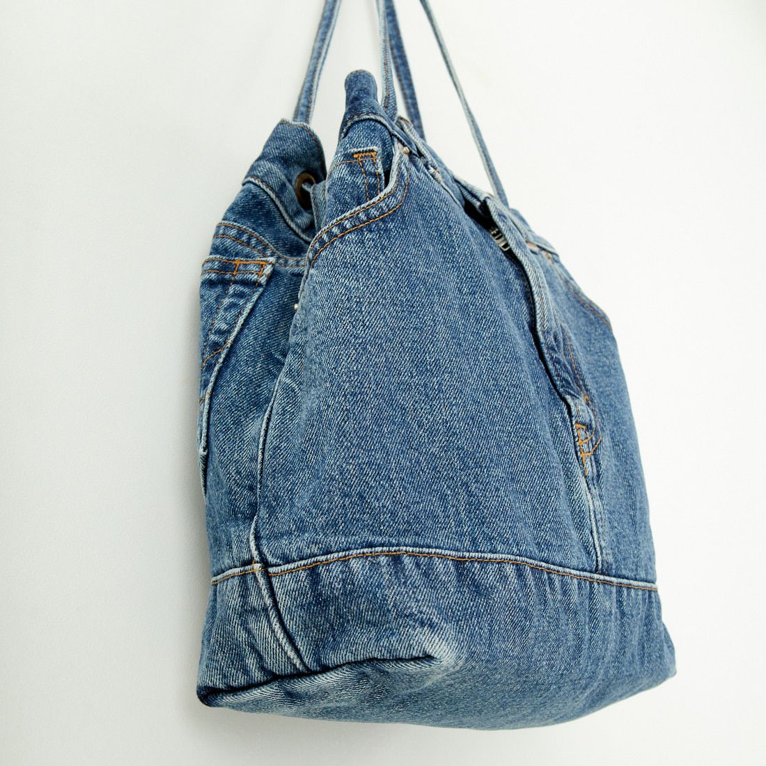 SOMETHING [サムシング] ドローストリングバッグ [SAK001] 92 M.BLUE