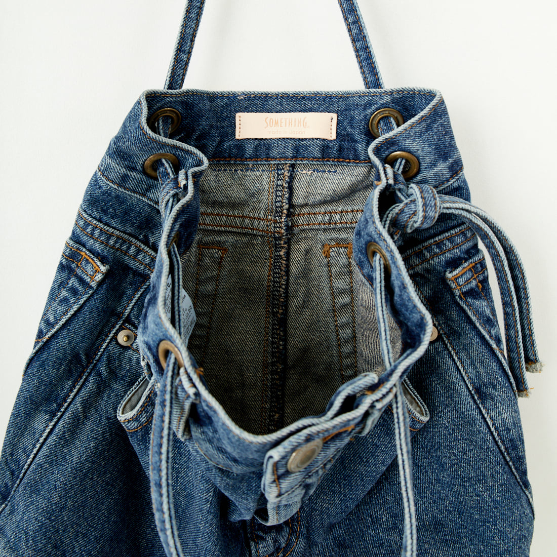 SOMETHING [サムシング] ドローストリングバッグ [SAK001] 92 M.BLUE