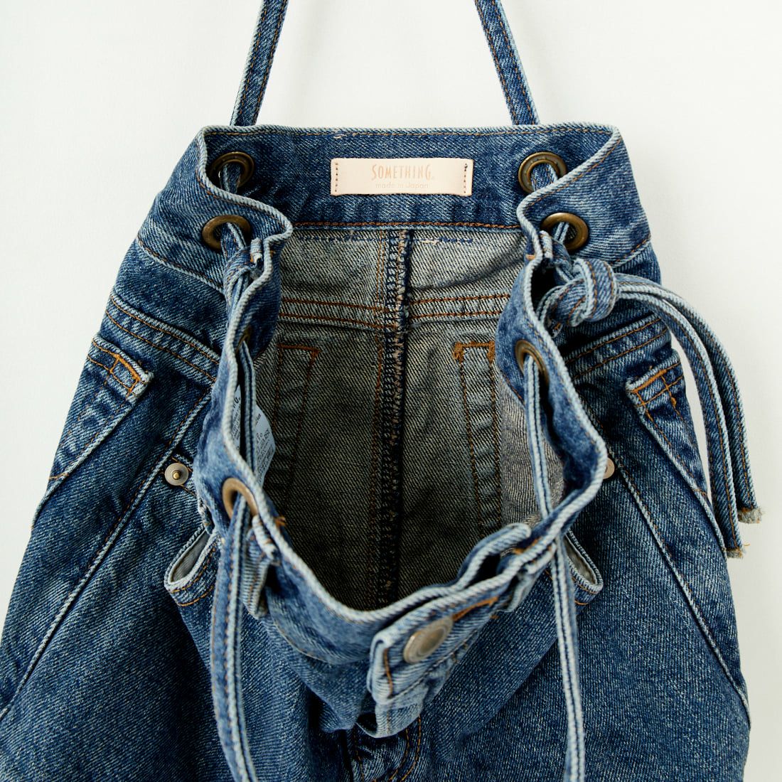 SOMETHING [サムシング] ドローストリングバッグ [SAK001] 92 M.BLUE