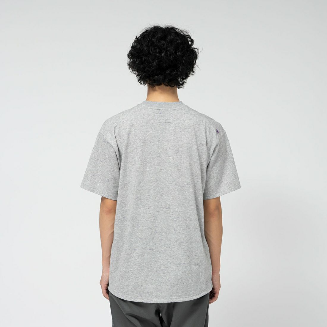 THE NORTH FACE PURPL LABEL [ザ ノースフェイス パープルレーベル] ショートスリーブフィールドTシャツ [N25SH089] Z MX GRAY &&モデル身長：180cm 着用サイズ：M&&