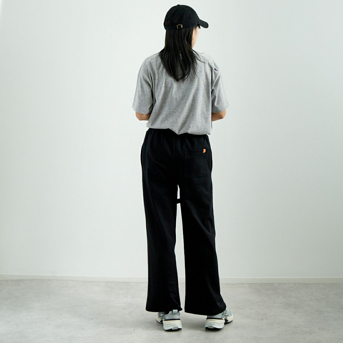 THE NORTH FACE PURPLE LABEL [ザ ノースフェイス パープルレーベル] ショートスリーブフィールドTシャツ [N25SH089] Z MX GRAY &&モデル身長：167cm 着用サイズ：S&&