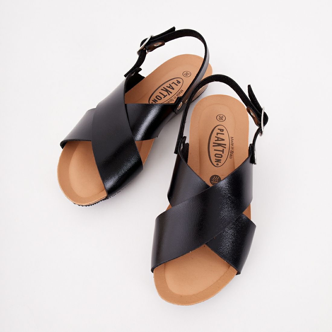 PLAKTON [プラクトン] 別注 バックベルトサンダル [716267-MC-JF] BLACK