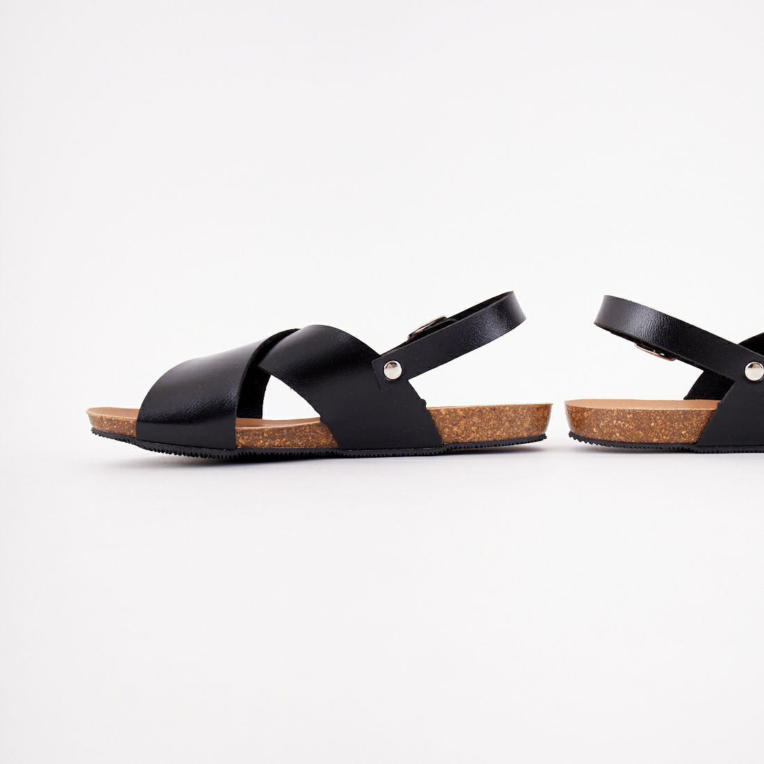 PLAKTON [プラクトン] 別注 バックベルトサンダル [716267-MC-JF] BLACK