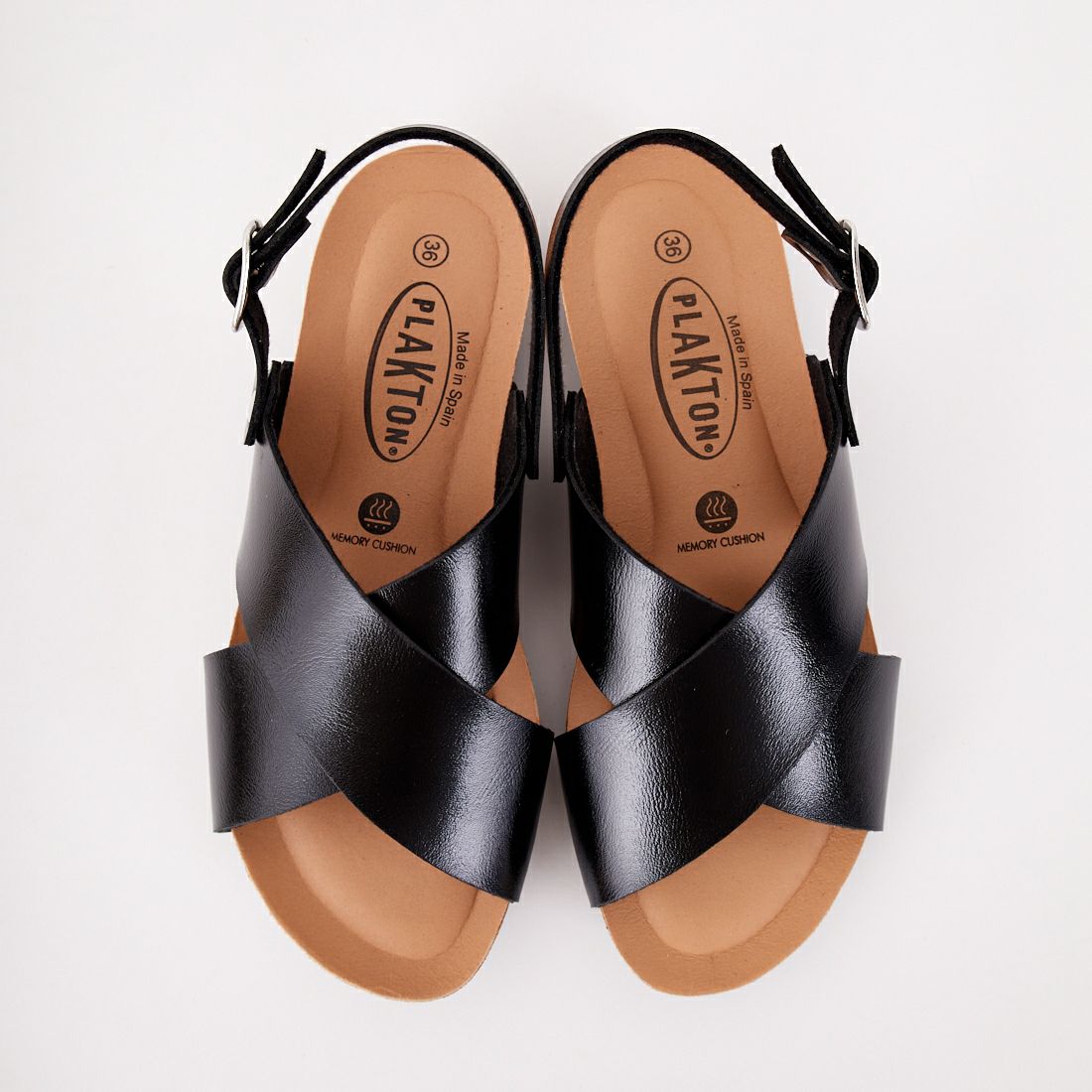 PLAKTON [プラクトン] 別注 バックベルトサンダル [716267-MC-JF] BLACK
