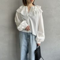 11 O.WHITE&&モデル身長：158cm 着用サイズ：F&&