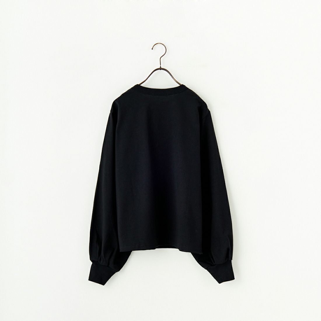 mizuiro ind [ミズイロインド] パフスリーブロングTシャツ [1-210069] 99 BLACK