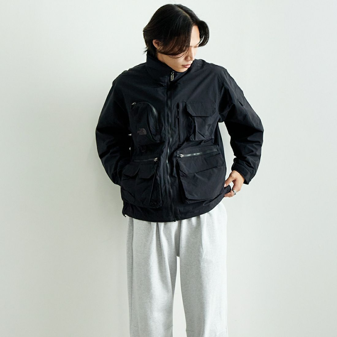 THE NORTH FACE [ザ ノースフェイス] フィールドユーティリティジャケット [NP22533] K &&モデル身長：179cm 着用サイズ：M&&