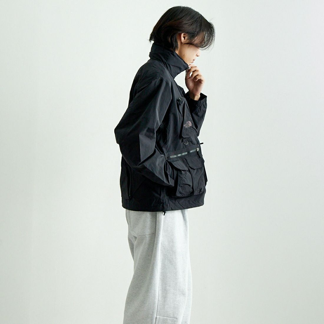 THE NORTH FACE [ザ ノースフェイス] フィールドユーティリティジャケット [NP22533] K &&モデル身長：179cm 着用サイズ：M&&