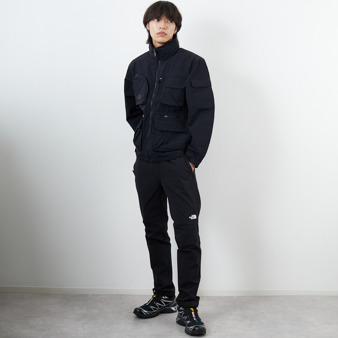 THE NORTH FACE [ザ ノースフェイス] フィールドユーティリティジャケット [NP22533] K &&モデル身長：179cm 着用サイズ：M&&