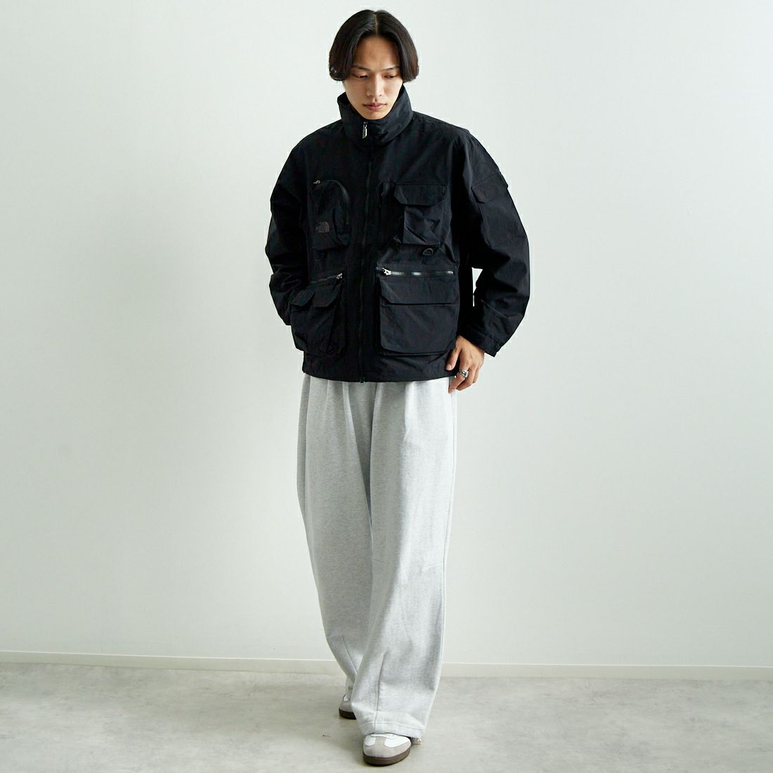 THE NORTH FACE [ザ ノースフェイス] フィールドユーティリティジャケット [NP22533] K &&モデル身長：179cm 着用サイズ：M&&
