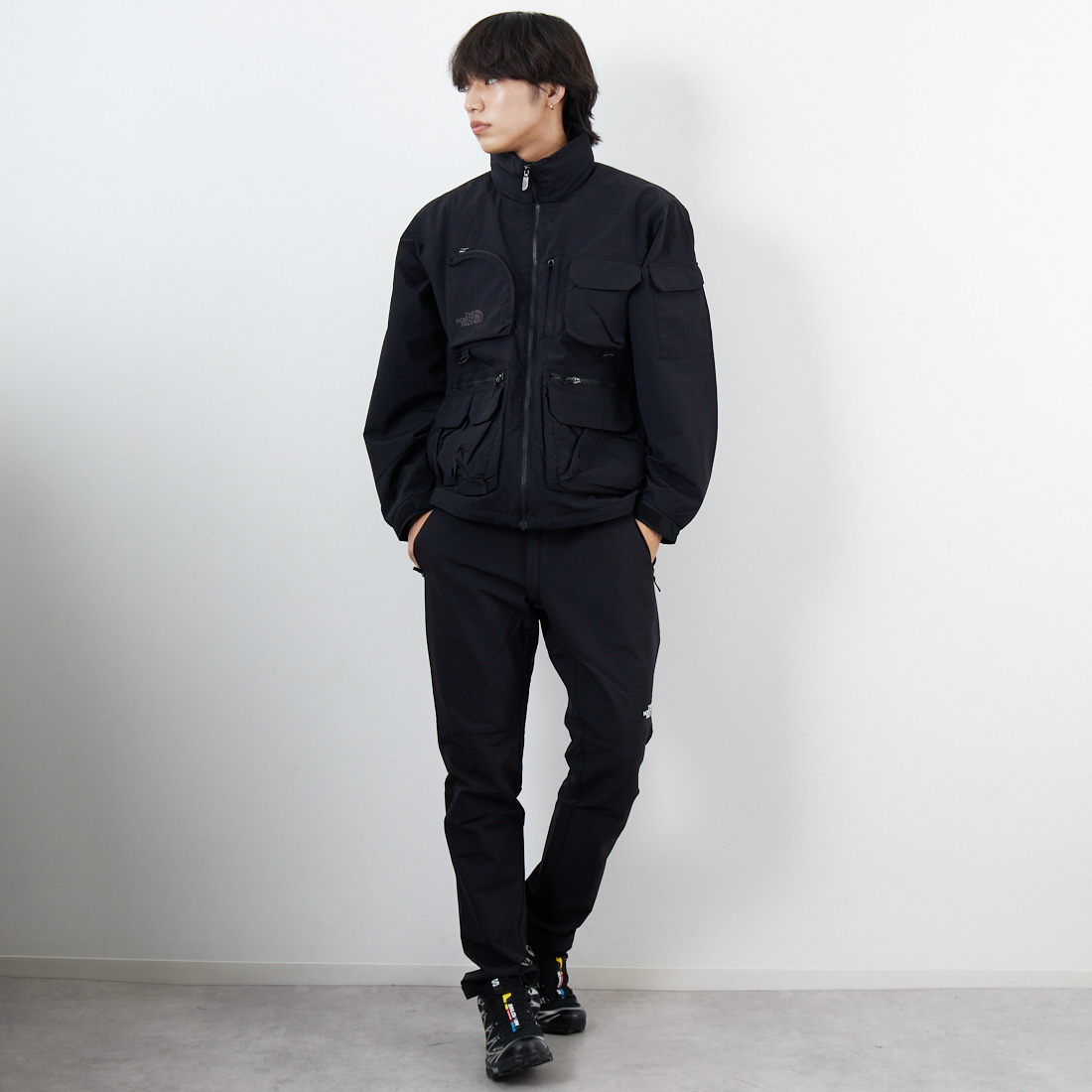THE NORTH FACE [ザ ノースフェイス] フィールドユーティリティジャケット [NP22533] K &&モデル身長：179cm 着用サイズ：M&&