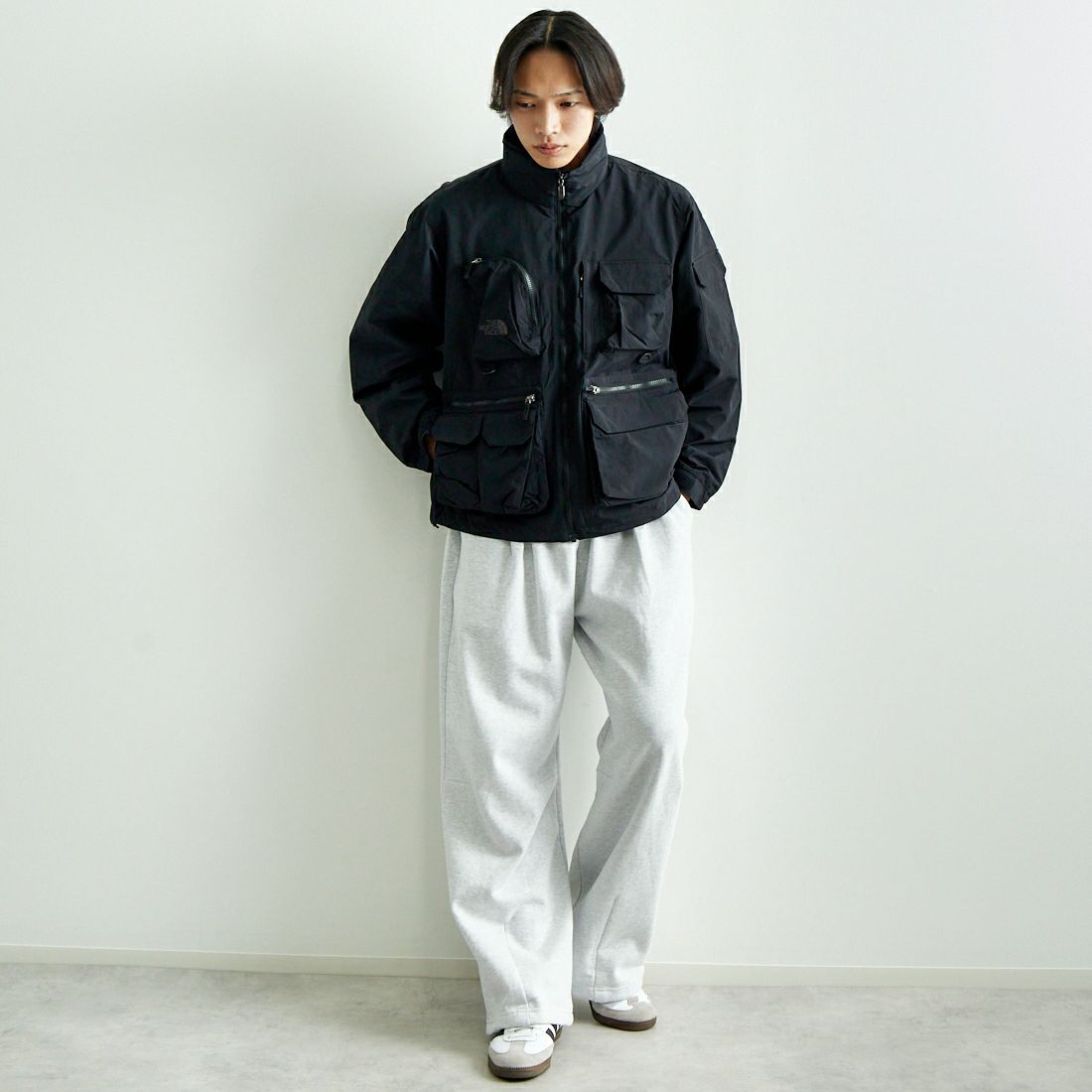 THE NORTH FACE [ザ ノースフェイス] フィールドユーティリティジャケット [NP22533] K &&モデル身長：179cm 着用サイズ：M&&