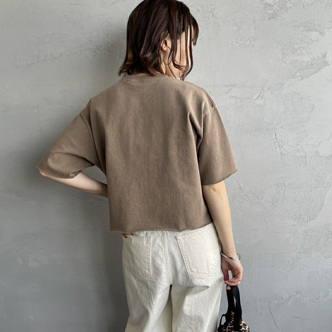 STAR&STRIPE [スターアンドストライプ] 別注 カットオフ ショート丈ワイドシルエットTシャツ [DDMD-095-JF] CHARCOAL