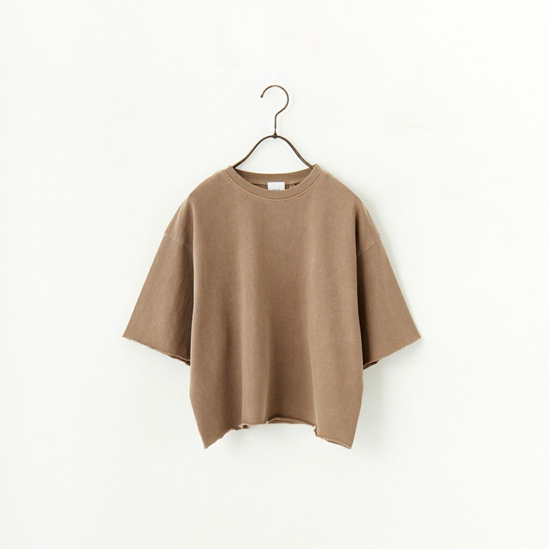 STAR&STRIPE [スターアンドストライプ] 別注 カットオフ ショート丈ワイドシルエットTシャツ [DDMD-095-JF] BROWN