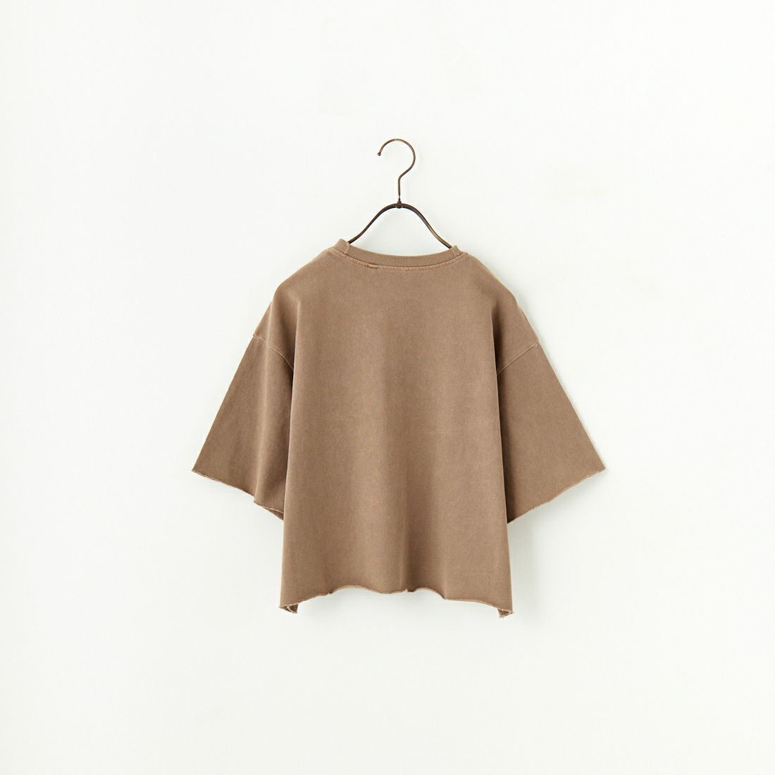 STAR&STRIPE [スターアンドストライプ] 別注 カットオフ ショート丈ワイドシルエットTシャツ [DDMD-095-JF] BROWN
