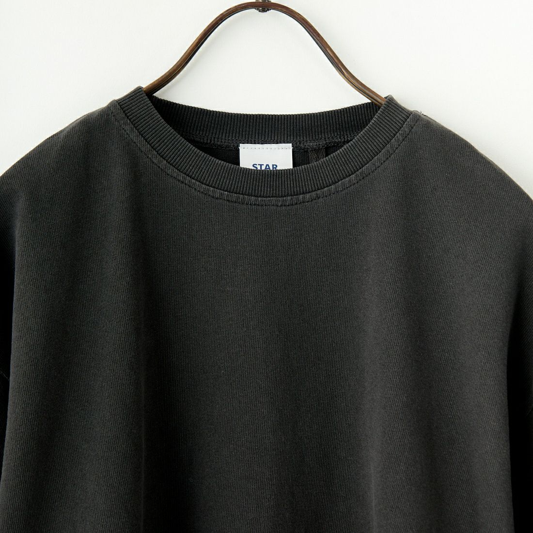 STAR&STRIPE [スターアンドストライプ] 別注 カットオフ ショート丈ワイドシルエットTシャツ [DDMD-095-JF] CHARCOAL