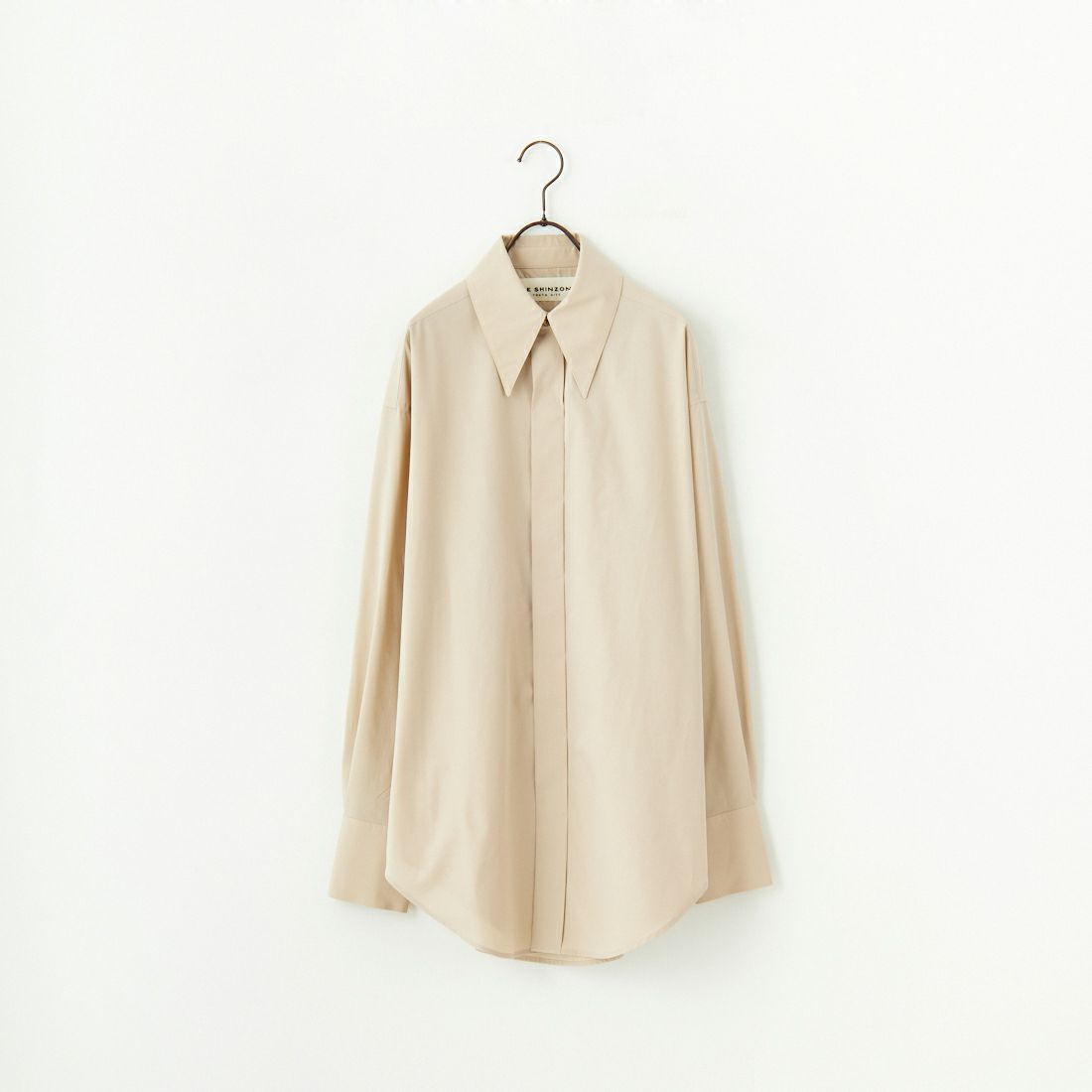 THE SHINZONE [ザ シンゾーン] ポインテッドカラーシャツ [25SMSBL05] 41 BEIGE