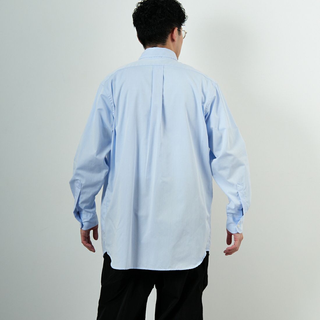 INDIVIDUALIZED SHIRTS [インディビジュアライズド シャツ] 別注 ボタンダウンシャツ [IDS2000001-JF] I21BTO-D &&モデル身長：168cm 着用サイズ：16&&