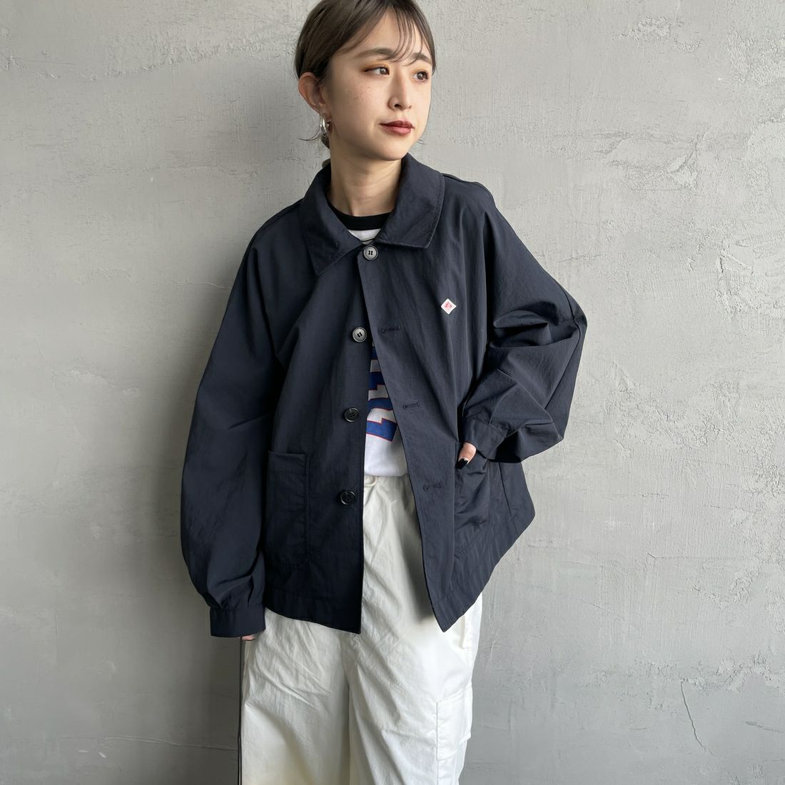 NAVY&&モデル身長：150cm 着用サイズ：36&&