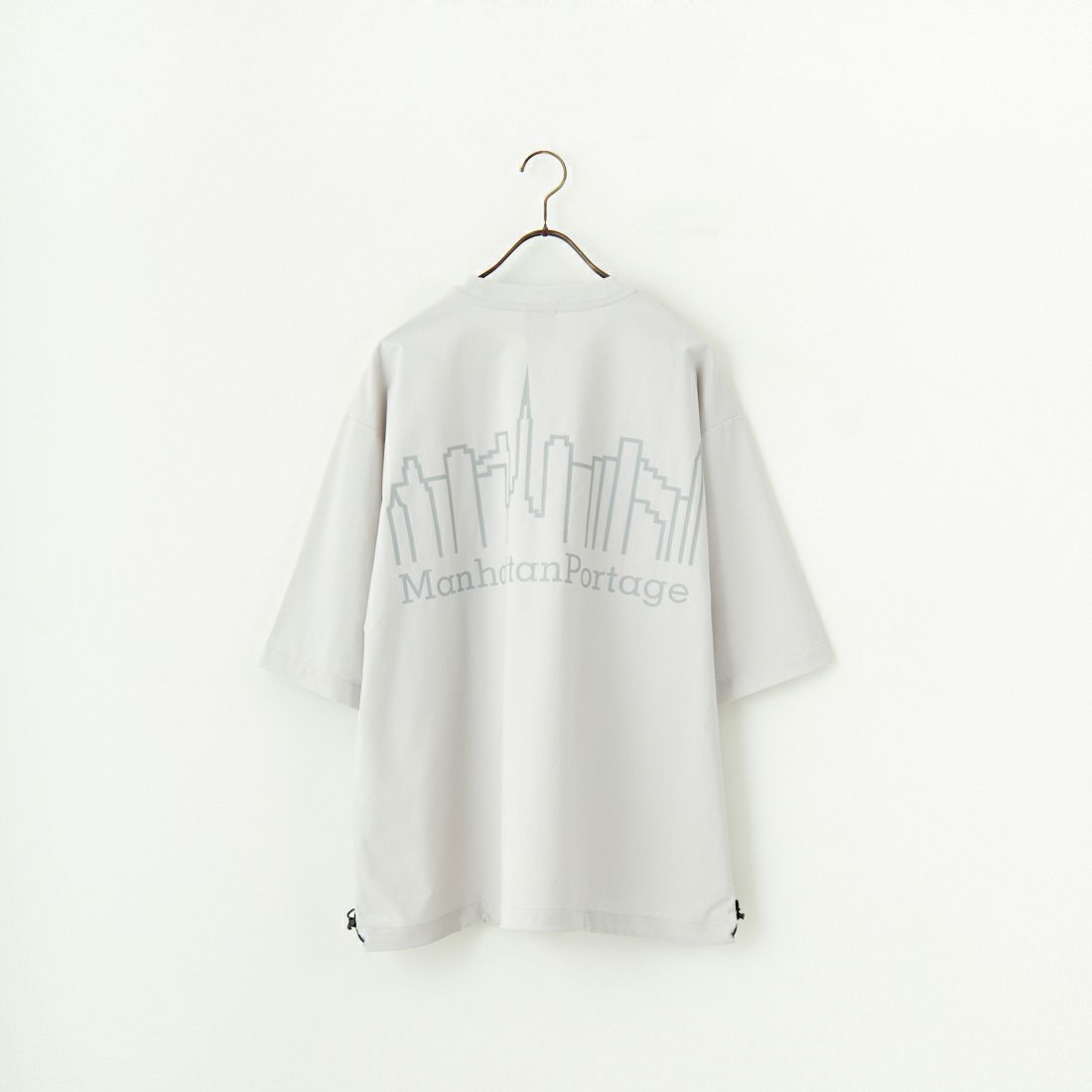 MANHATTAN PORTAGE [マンハッタンポーテージ] 別注 4WAYストレッチ バックプリントTシャツ [25SSMP-IN60-JF] L.GREY
