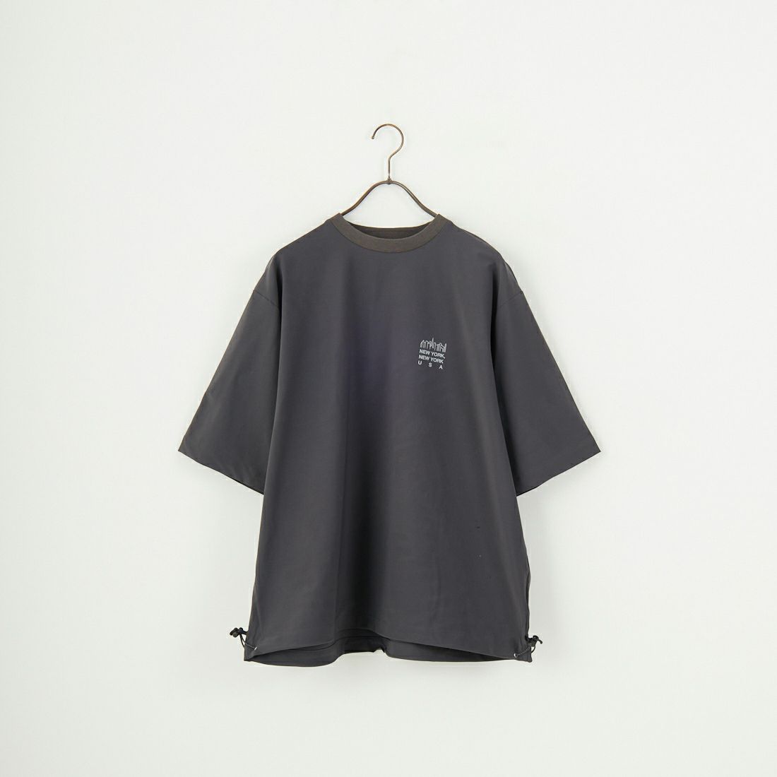 MANHATTAN PORTAGE [マンハッタンポーテージ] 別注 4WAYストレッチ バックプリントTシャツ [25SSMP-IN60-JF] CHARCOAL