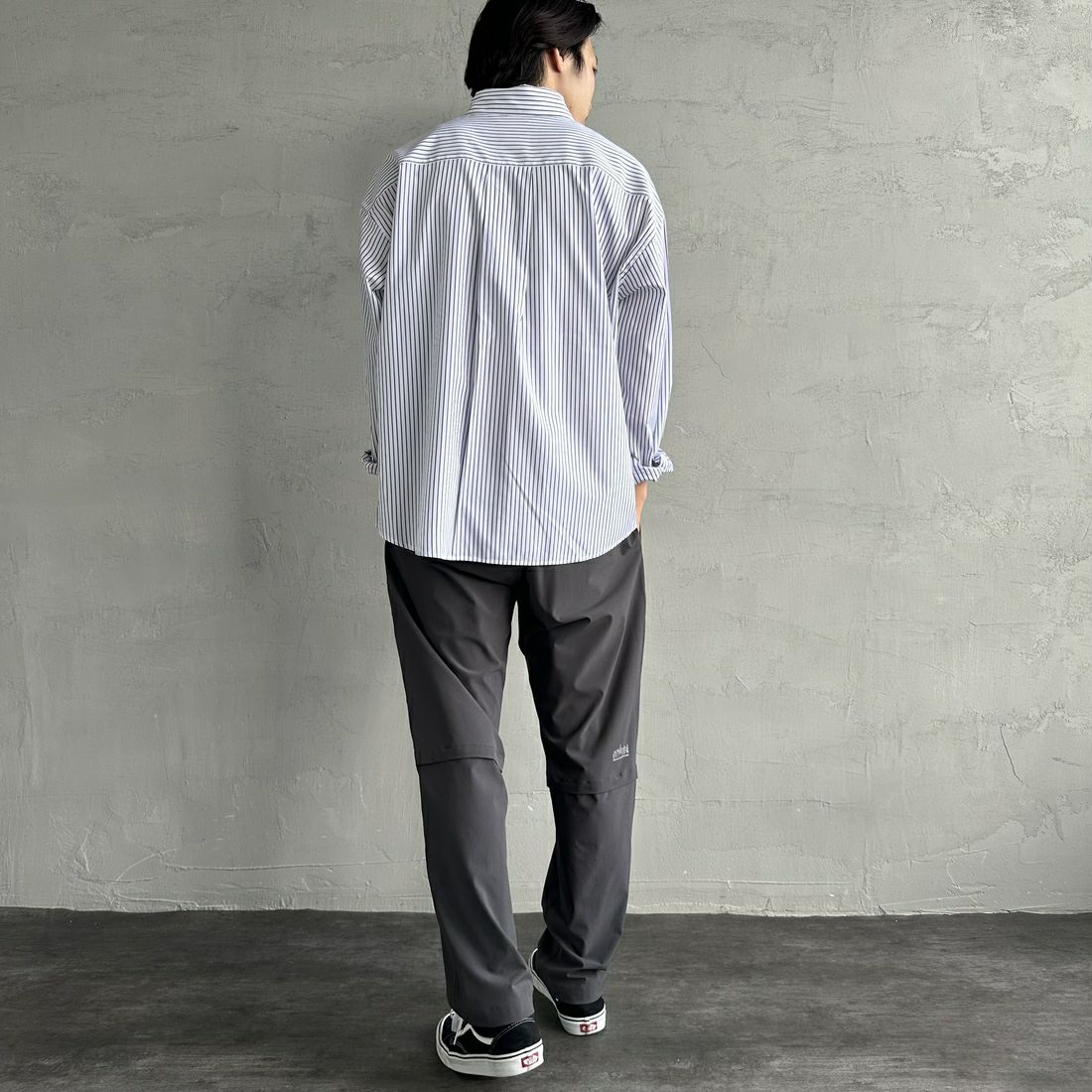 MANHATTAN PORTAGE [マンハッタンポーテージ] 別注 4WAYストレッチ イージーパンツ [25SSMP-IN61-JF] CHARCOAL &&モデル身長：179cm 着用サイズ：L&&