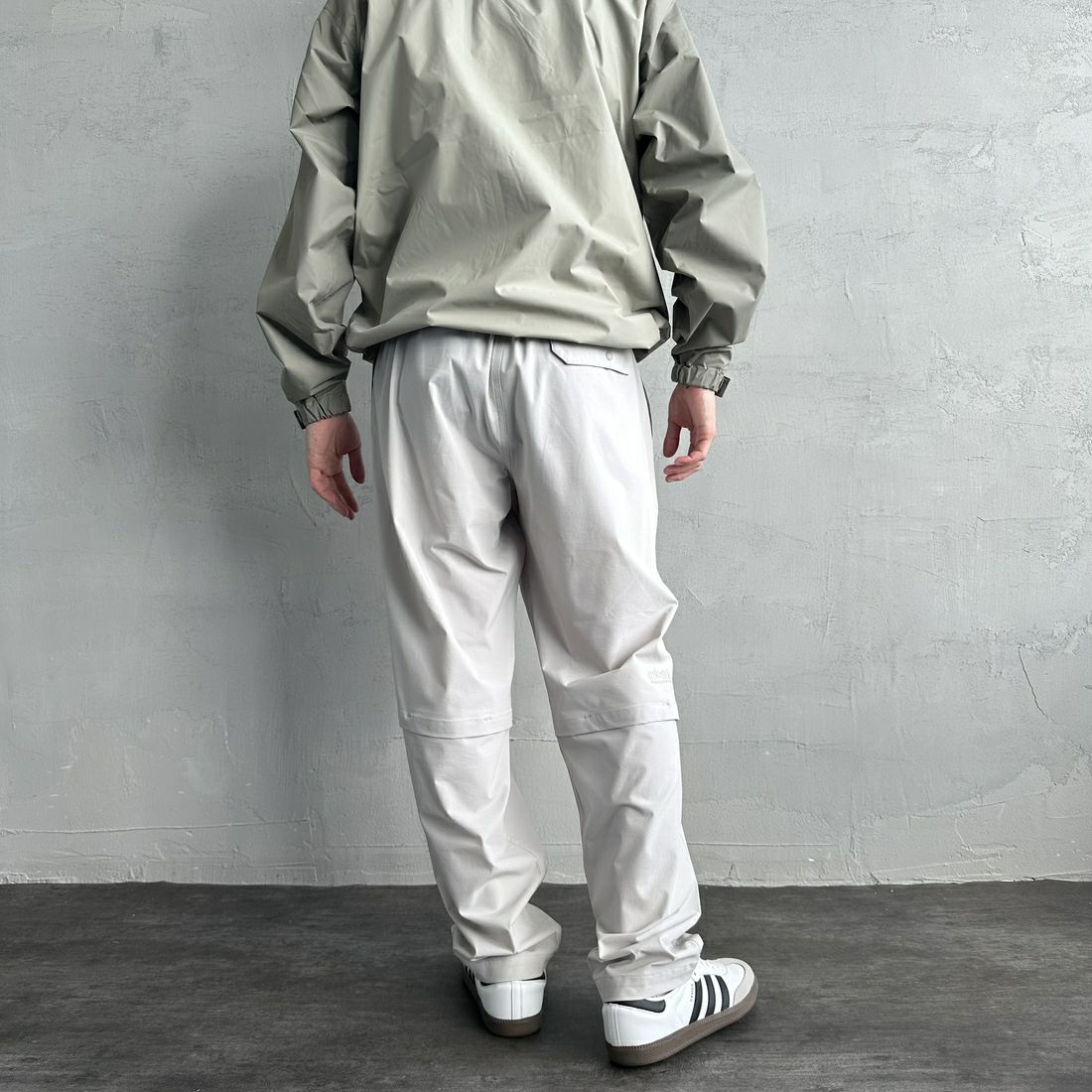 MANHATTAN PORTAGE [マンハッタンポーテージ] 別注 4WAYストレッチ イージーパンツ [25SSMP-IN61-JF] L.GREY &&モデル身長：167cm 着用サイズ：L&&