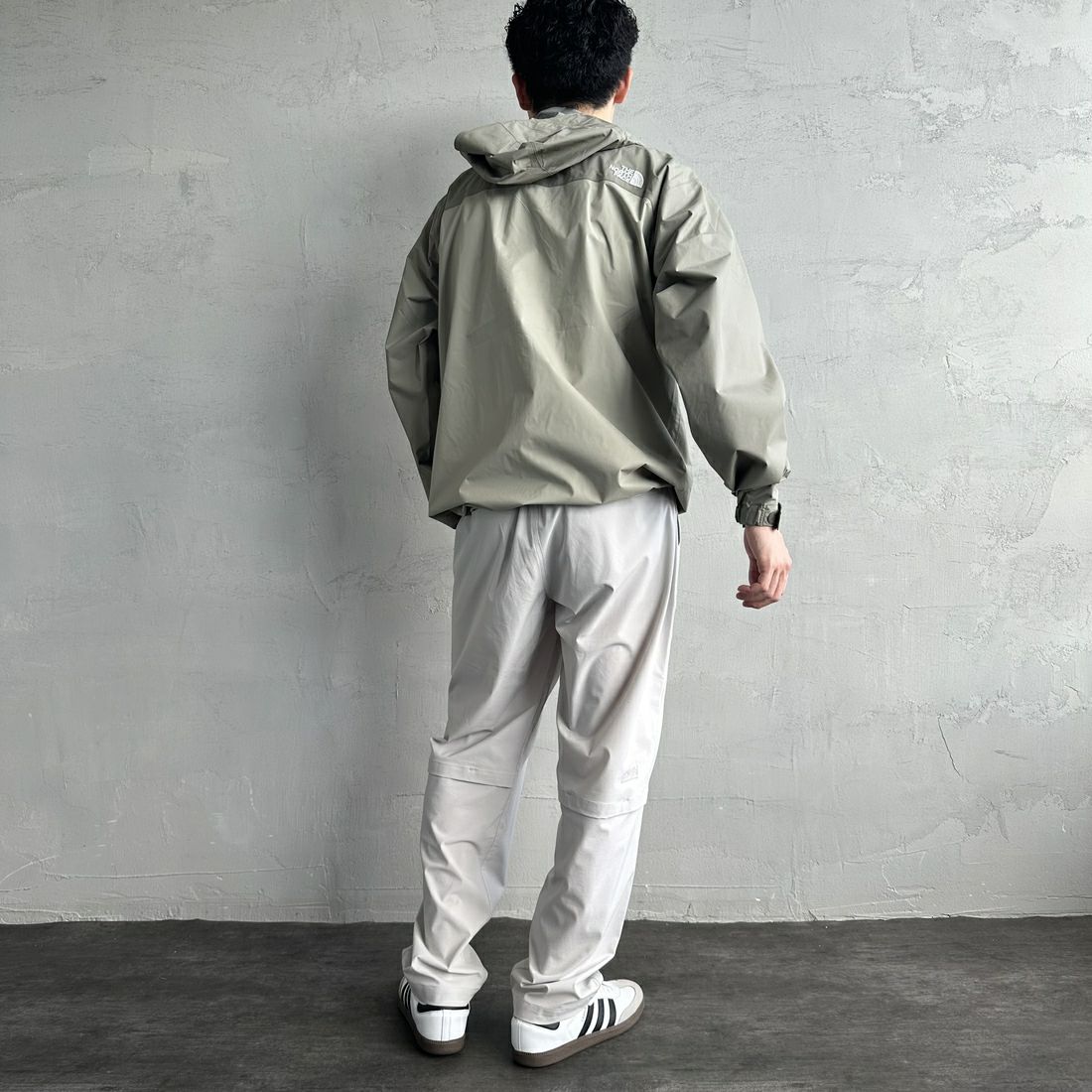MANHATTAN PORTAGE [マンハッタンポーテージ] 別注 4WAYストレッチ イージーパンツ [25SSMP-IN61-JF] L.GREY &&モデル身長：167cm 着用サイズ：L&&