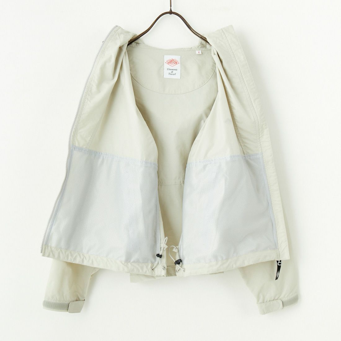 DANTON [ダントン] フーデッドショートジャケット [DT-A0674SNY] GREIGE
