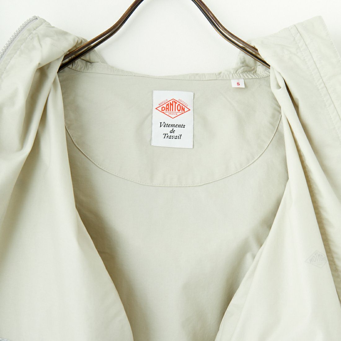 DANTON [ダントン] フーデッドショートジャケット [DT-A0674SNY] GREIGE