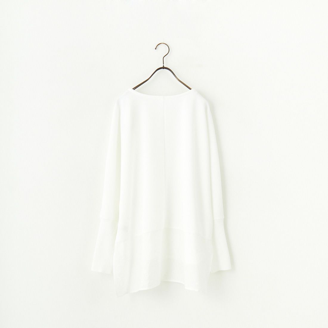 DIGNITE COLLIER [ディニテコリエ] ドルマンジョーゼット ドッキングプルオーバー [80990223] 030 ﾎﾜｲﾄ