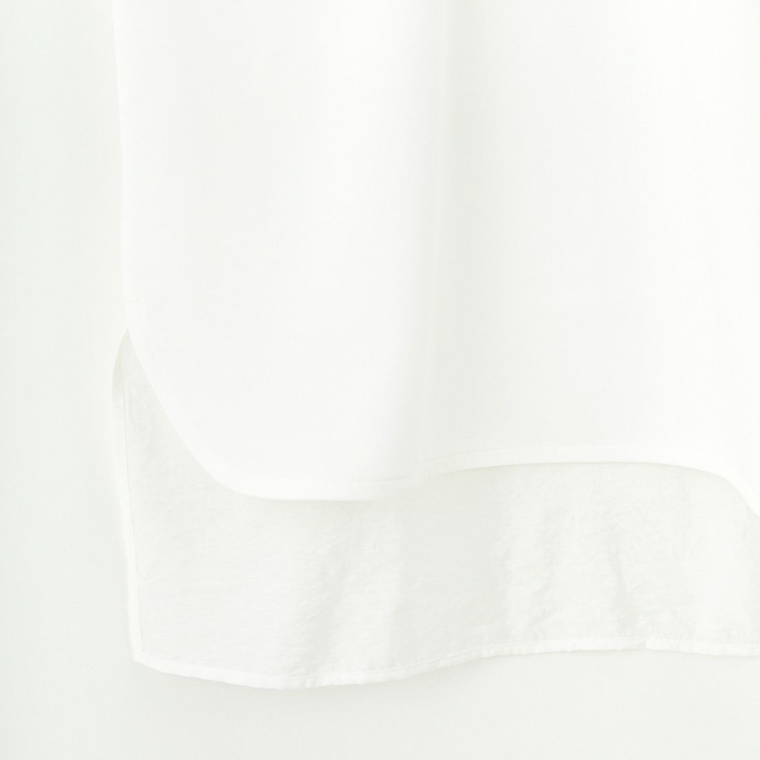 DIGNITE COLLIER [ディニテコリエ] ドルマンジョーゼット ドッキングプルオーバー [80990223] 030 ﾎﾜｲﾄ